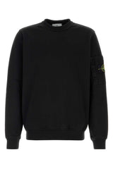 Men's Cotton-Jersey Sweatshirt Black Sweater