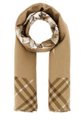 Women's Horseman Scarf Beige Silk