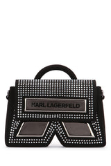Boys' Studded Top Handle Bag Black Polyester Elastane