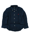 Boys' Cotton Button-Down Shirt Navy