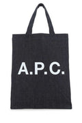 Men's Logo-Printed Denim Tote Navy Cotton