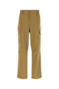 Men's Stretch Cotton Cargo Pants Beige Elastane