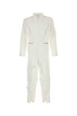 Men's Cotton Jumpsuit White Pant Suits