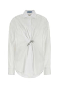 Women's Poplin Shirt White Crystal Brass Trochus