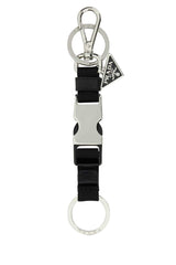 Men's Metal And Fabric Lanyard Key Case Black Acciaio Poliammidericiclat Cases