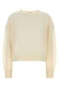 Women's Modena Sweater White Organic Cashmere
