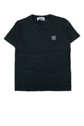 Boys' Logo-Embroidered Cotton T-Shirt Navy