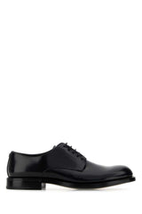 Men's Polished Leather Derby Black Calfskin