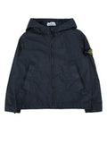 Boys' Short Parka Down Jacket Navy Fibra Poliammidica