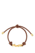 Women's Brown Leather Cassandre Bracelet Dkwetclay Nappa Bracelets