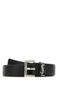 Men's Ysl Belt Black Leather