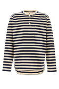Men's Embroidered Cotton Oversize T-Shirt Ntrlnavy Exterior