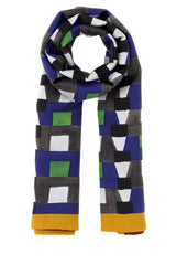 Women's Printed Silk Foulard Scarf Multicolor
