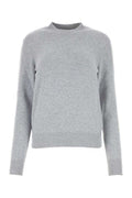 Women's Sweater Gray Cashmere Nylon Elastane