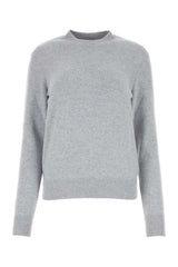 Women's Sweater Gray Cashmere Nylon Elastane