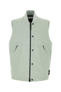 Men's Stretch Polyester Sleeveless Vest Green Elastane Vests