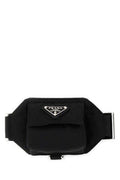 Men's Belt Bag Black Polyamide Riciclata Wallet