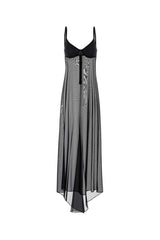 Women's Naked Dress Black Polyamide