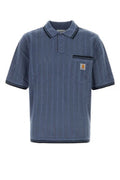 Men's Air Force Blue Cotton S-S Ramsey Polo Velvetbluedeepnigh Exterior