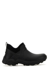 Men's Black Rubber Slip Ons Sneaker