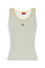 Women's Boke Flower 2.0 Rib Tank Top White Viscose Polyester Sweater