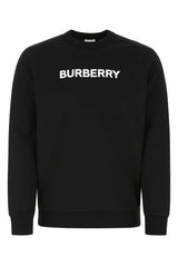 Men's Logo-Embroidered Cotton Sweatshirt Black Sweater