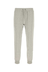 Men's Cotton Blend Joggers Gray Polyester