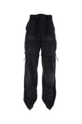Women's Cotton Knife Cargo Pants Black