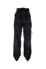 Women's Cotton Knife Cargo Pants Black