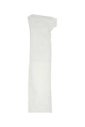 Women's Tiche Dress White Cotton Elastomultiester