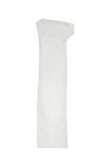 Women's Tiche Dress White Cotton Elastomultiester