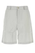 Men's Embroidered Modal Blend Nicolas Bermuda Shorts Grey