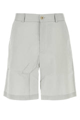 Men's Embroidered Modal Blend Nicolas Bermuda Shorts Grey