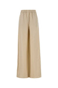 Women's Moro Trousers Beige Linen Silk