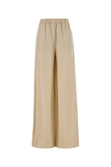 Women's Moro Trousers Beige Linen Silk
