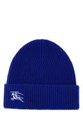 Women's Cuffia Cashmere Ribbed Beanie Blue