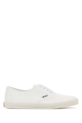 Men's Drill Sneaker White Fabric