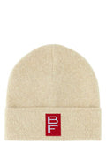 Women's Beanie Beige Alpaca Nylon Wool