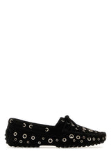 Women's Shoes Loafer Black Suede