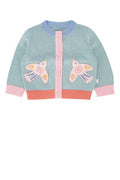 Boys' Cardigan Green Cotton Wool