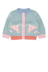 Boys' Cardigan Green Cotton Wool