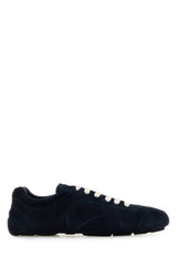 Women's Dark Blue Suede Montecarlo Sneakers Bleu