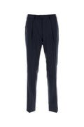 Men's Pienza Trousers Navy Wool Elastane