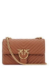 Women's Classic Shoulder Bag Brown Leather