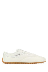 Women's Ivory Leather Boxe Sneakers Offwhitewhite