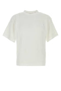 Men's White Cotton Waffle T-Shirt Exterior