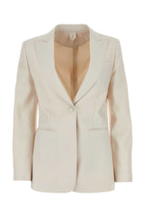 Women's Avoriaz Blazer Beige Virgin Wool Ovis Blazers