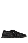 Women's Mesh Slip-On Sneaker Black Fabric
