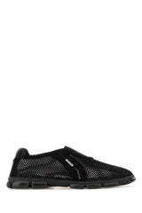 Women's Mesh Slip-On Sneaker Black Fabric