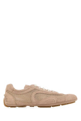 Women's Powder Pink Suede And Mesh Montecarlo Sneakers Opale